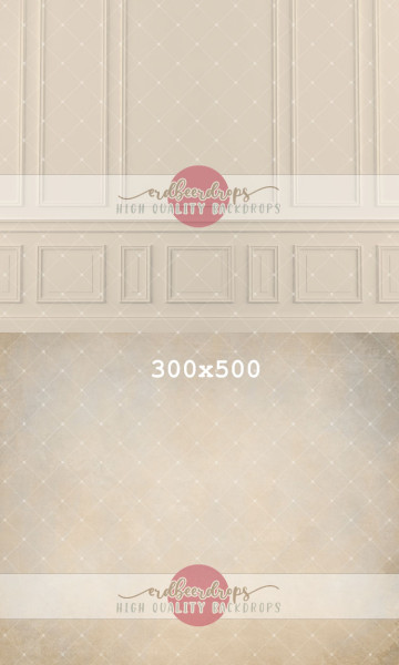 "Cream Panels" Kombi-Backdrop mit Wandvertäfelung ed-h-794