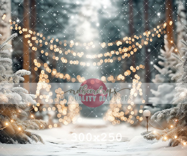 "Everlight Forest" Backdrop Winter / Weihnachten ed-f-2514