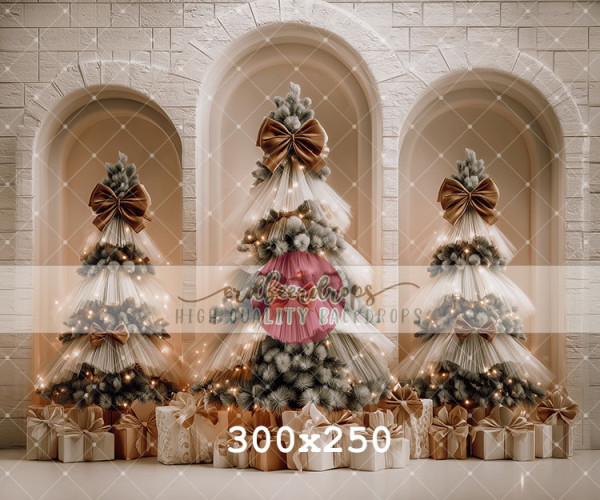"Christmas in Cream" Backdrop Winter / Weihnachten ed-f-2520