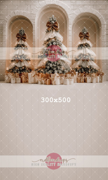 "Christmas in Cream" Kombi Backdrop Winter / Weihnachten ed-f-2522