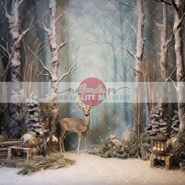 Fotohintergrund Weihnachten ed-f-2307 "Weihnachtlicher Wald"