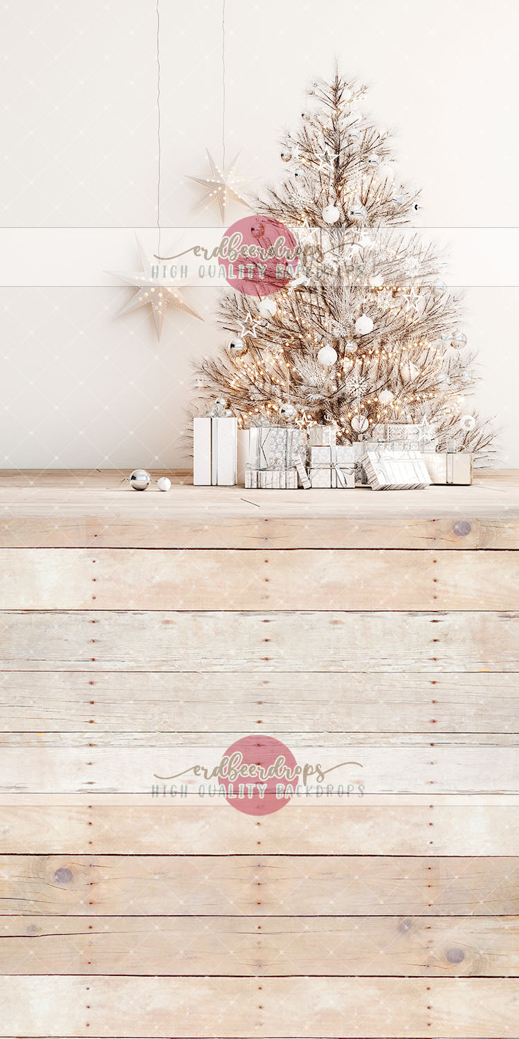 Weihnachts-Fotohintergrund 3x3 M – Heiße-Kakao-Bar-Design, Mikrofaser, Waschbar, Für Fotostudio & Deko