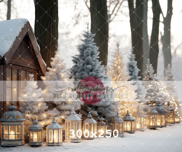 "Laternenzauber" Backdrop Winter / Weihnachten ed-f-2505