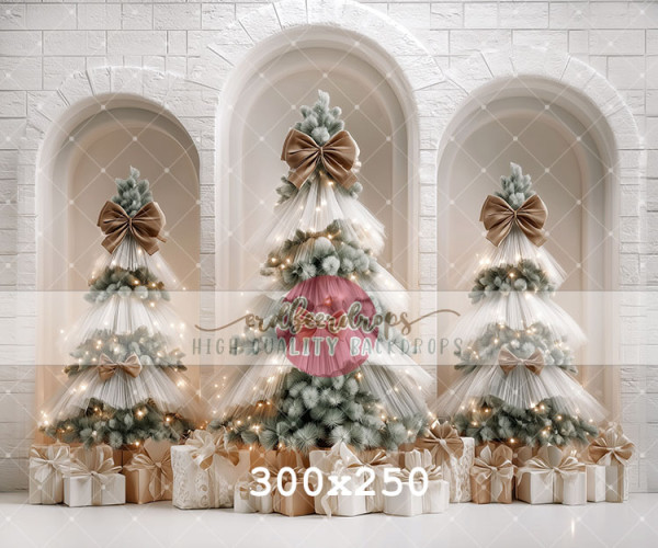 "Christmas in White" Backdrop Winter / Weihnachten ed-f-2518