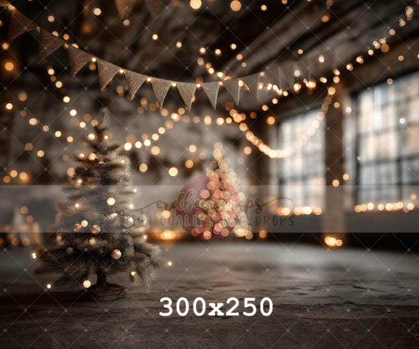 "Festive Loft" moderner Weihnachts-Backdrop ed-f-2606