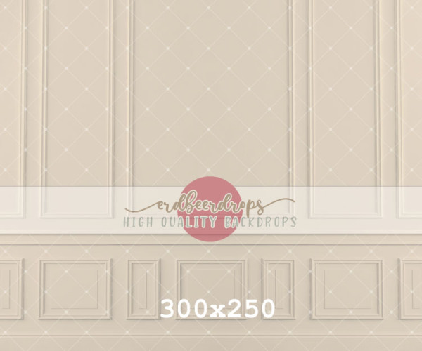 "Cream Panels" Backdrop mit Wandvertäfelung ed-a-169