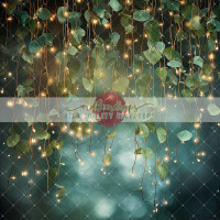 Fotohintergrund "Blättergirlande" bis Größe 200x200 Fotohintergrund "Blättergirlande" bis Größe 200x200